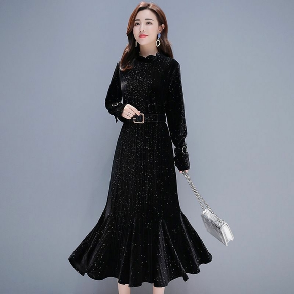 YesStyle Dresses & Skirts - Black velvet evening dress
